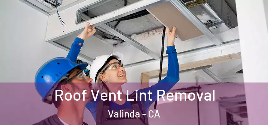 Roof Vent Lint Removal Valinda - CA